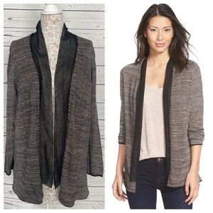 NIC+ZOE Plus Stormy Skies Open Front Cardigan, size 2X